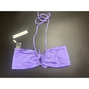 Monica Hansen Beachwear NWT Bikini Bandeau Top‎ Purple Size Medium